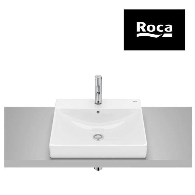 Roca "Ona" 32768L00C Semi-Builtin Washbasin, with overflow & 1 tap hole