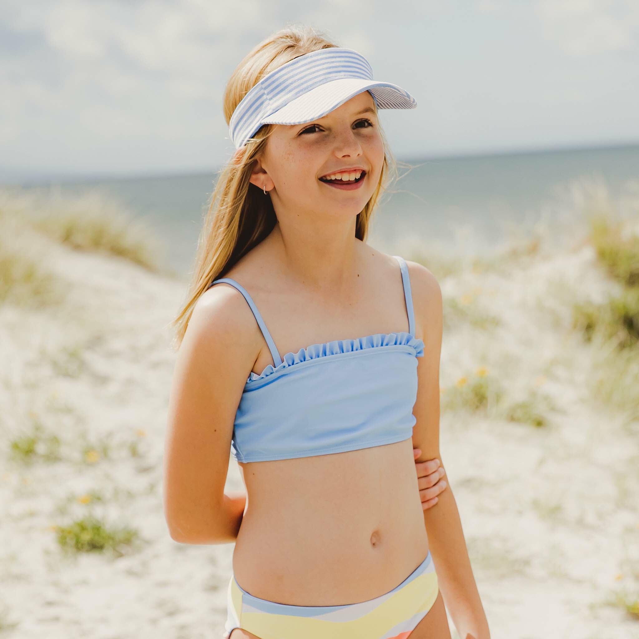 〖 Snapper Rock 〗藍白條紋無頂遮陽帽