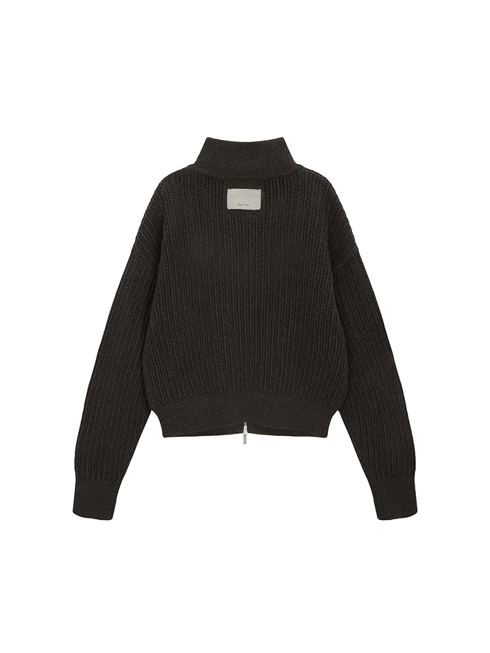 大口袋針織外套 棕色