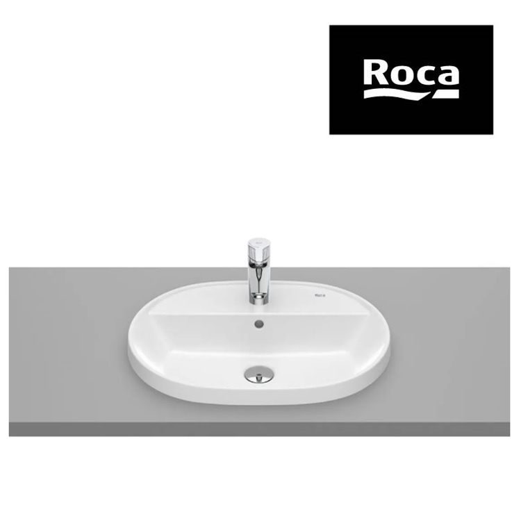 Roca "The Gap Round" 3270Y6000 Semi-Builtin Washbasin, with overflow & 1 tap hole
