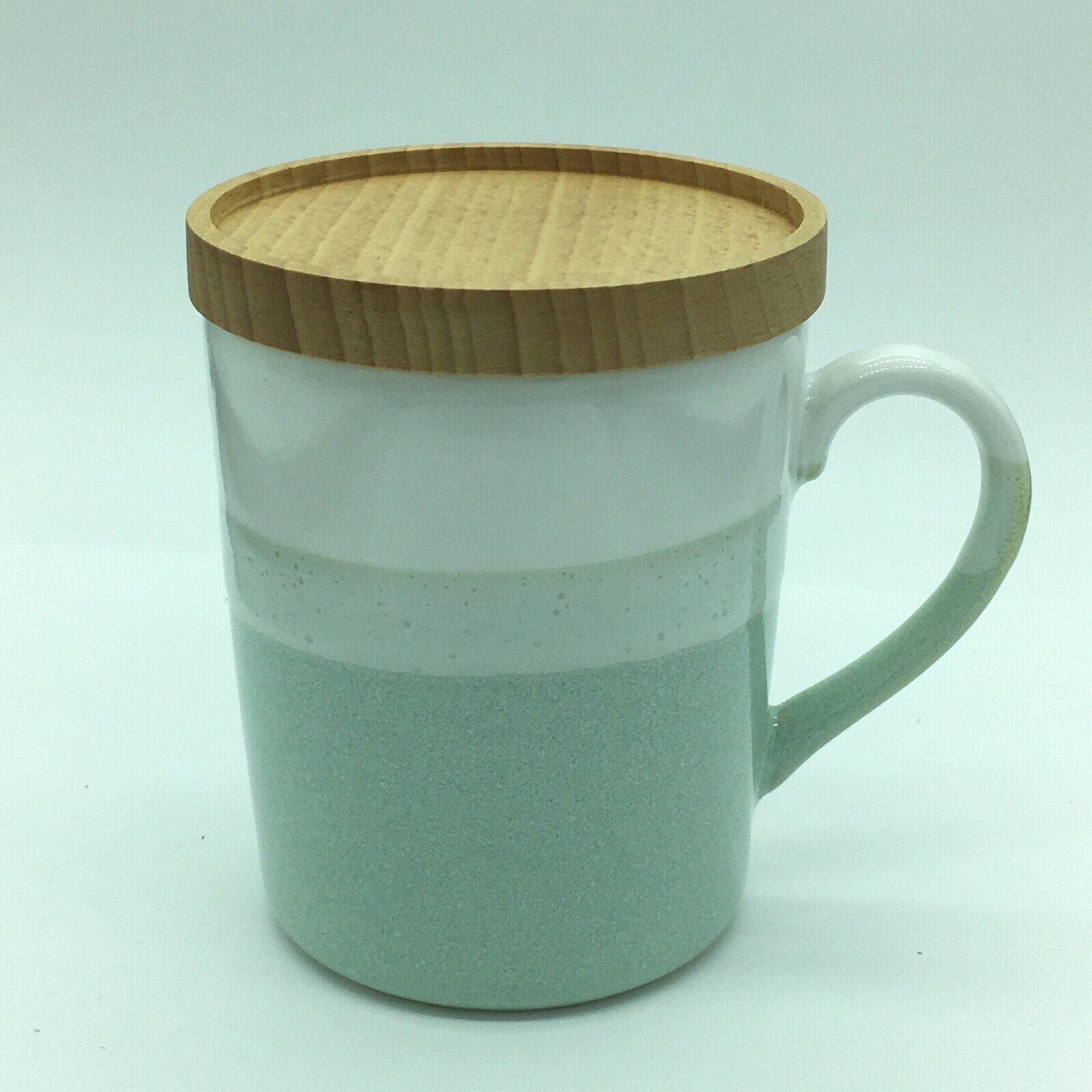 日本美濃燒拼色瓦杯連木杯蓋 (日本製)