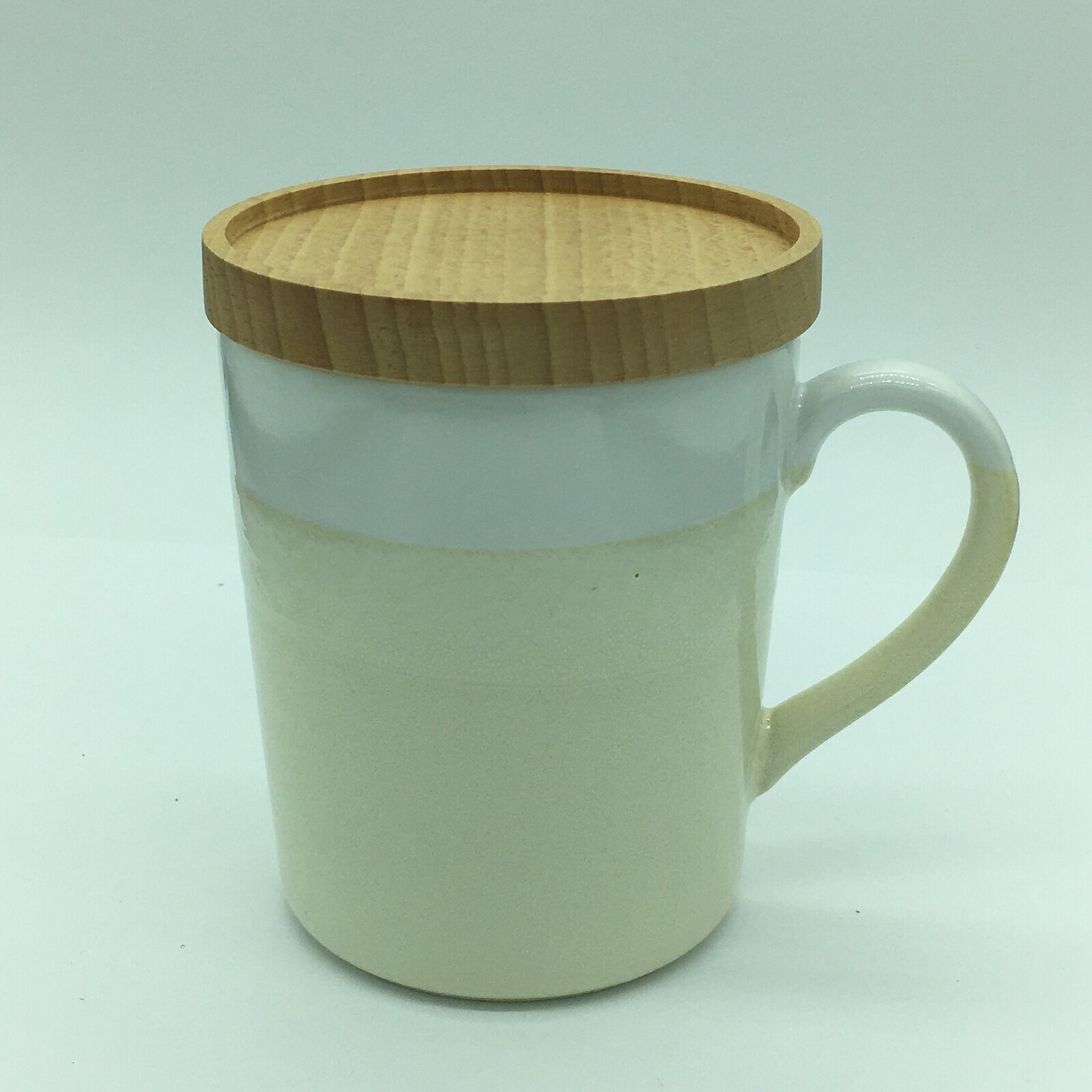 日本美濃燒拼色瓦杯連木杯蓋 (日本製)