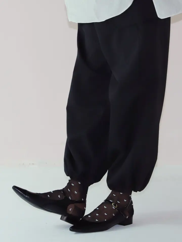 [連線優惠] 靴下屋 薄紗透膚心型短襪