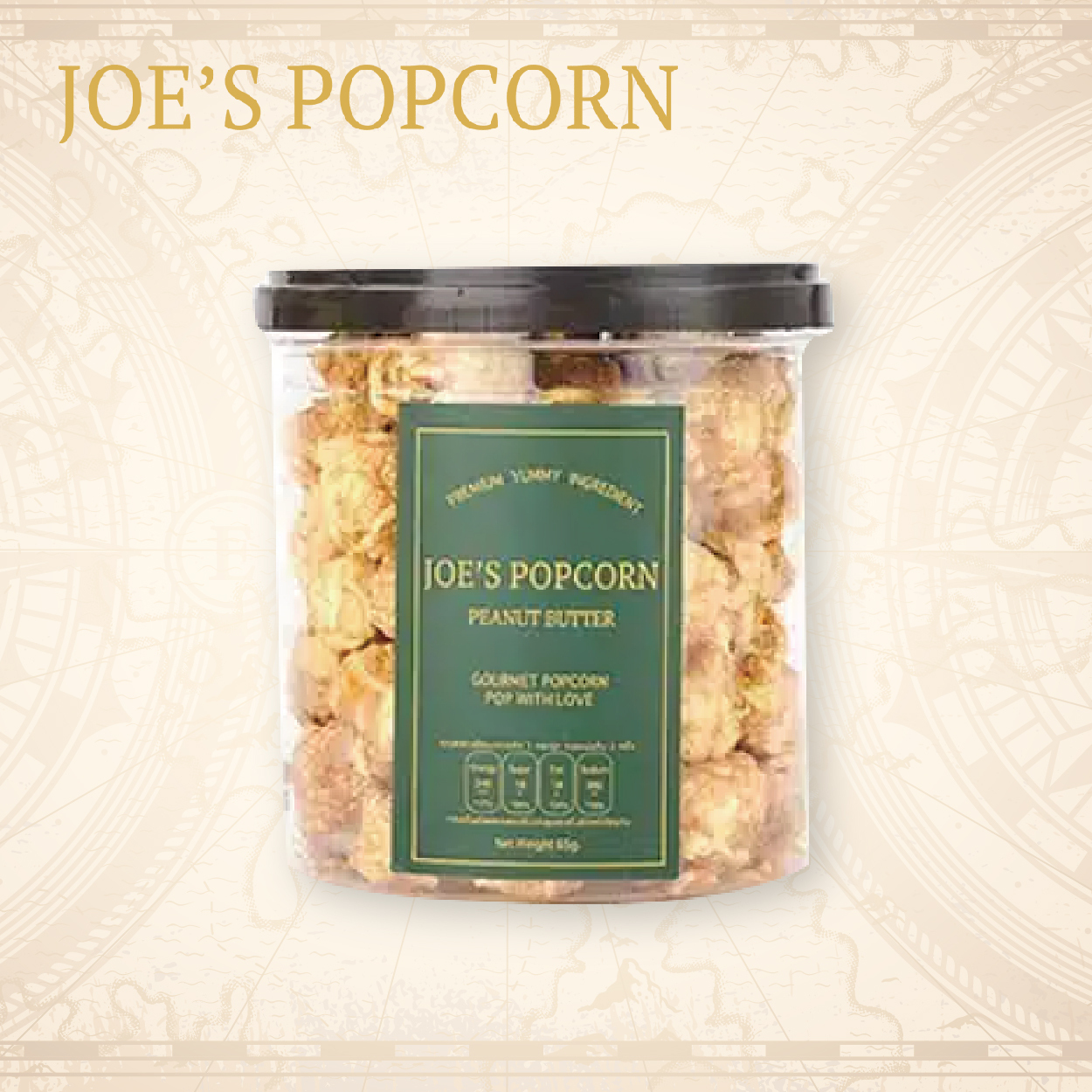 JOE'S POPCORN 泰國特色手工爆谷 (花生醬味) 65g