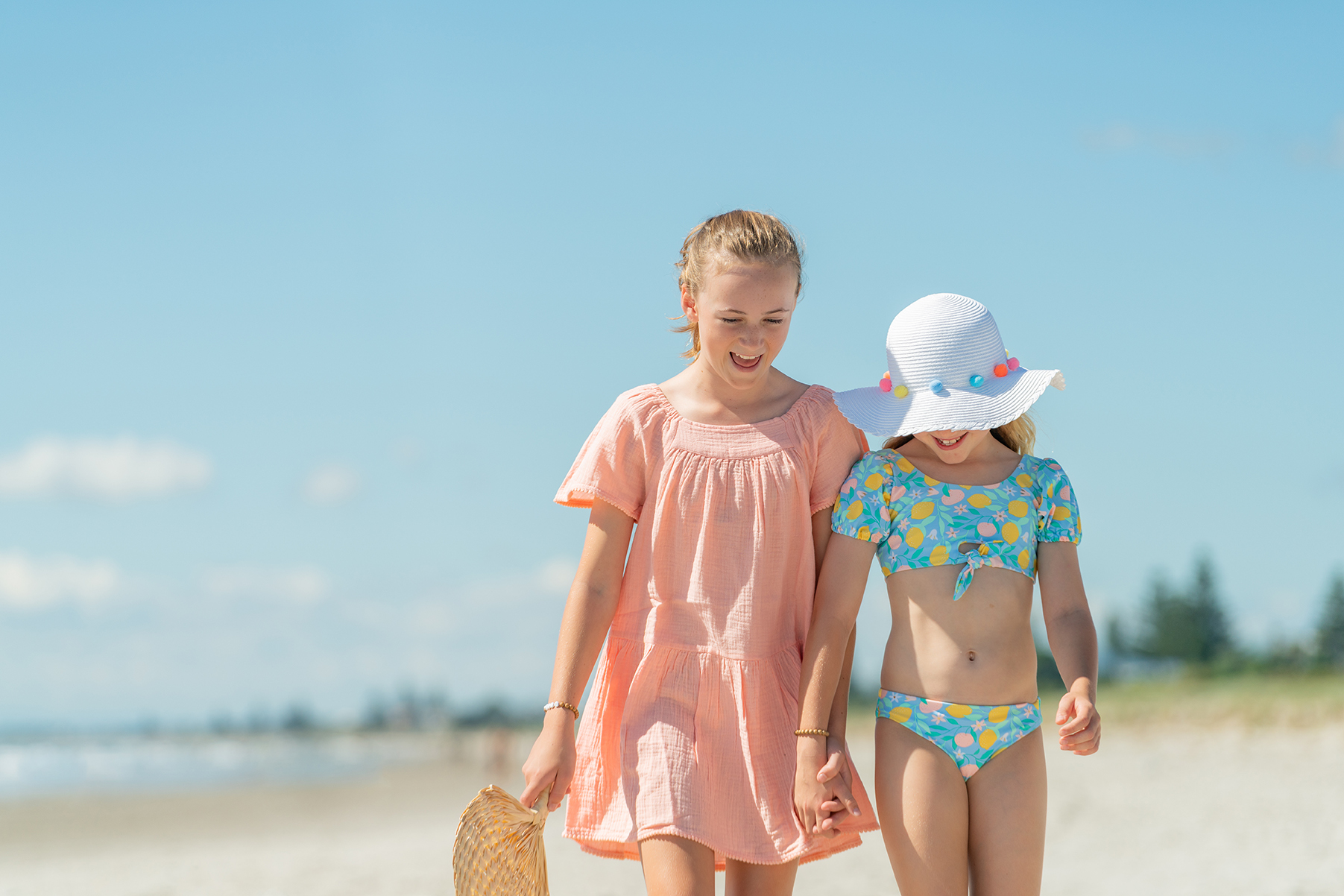 〖 Snapper Rock 〗粉彩球球遮陽帽