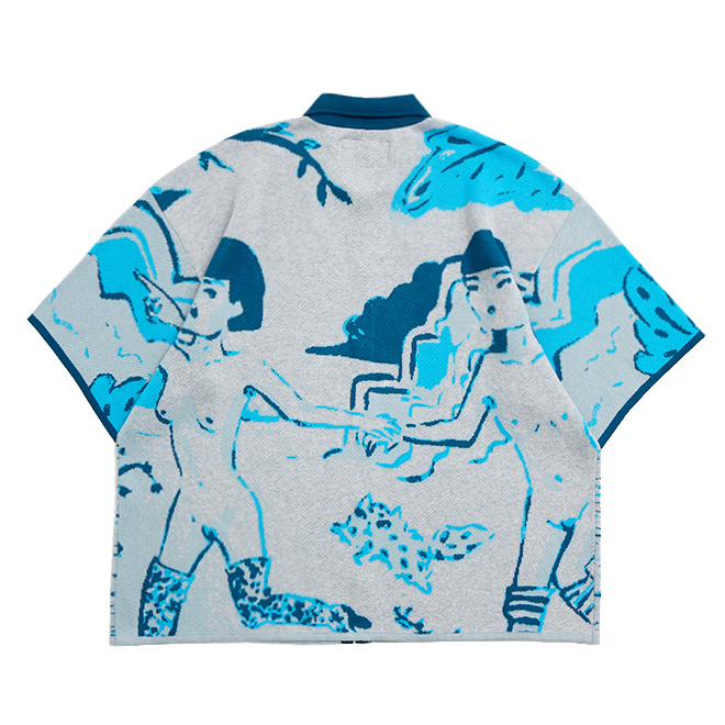 [Beryl] Vase_Chasing in the Garden Knit Shirt