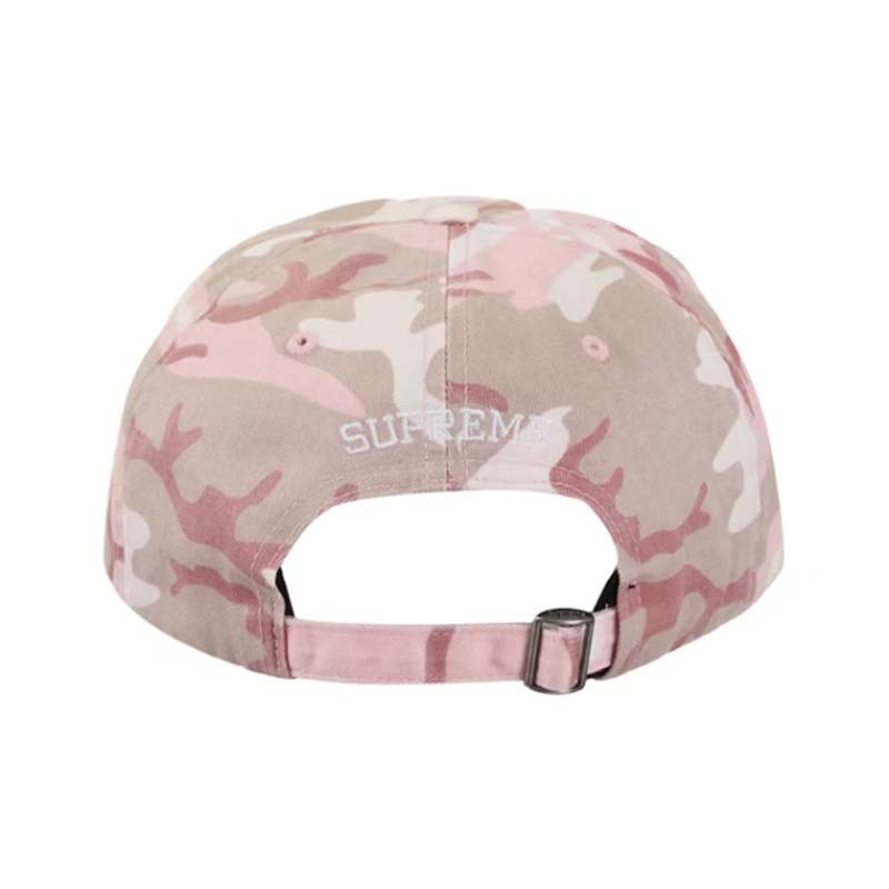 SUPREME PIGMENT PRINT S LOGO 6 PANEL PINK CAMO 帽子 粉紅迷彩 SS25H24-PO [台灣現貨]