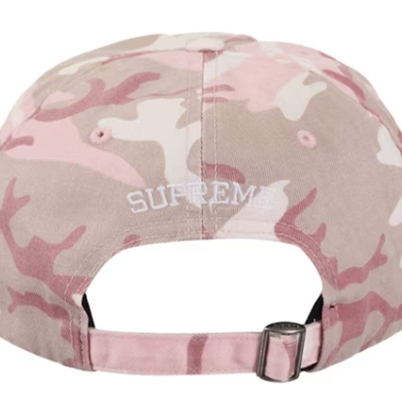 SUPREME PIGMENT PRINT S LOGO 6 PANEL PINK CAMO 帽子粉紅迷彩