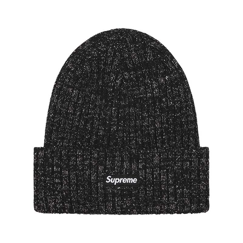 SUPREME OVERDYE BEANIE LUREX BLACK 毛帽 銀雪花黑 SS25BN3-LK [台灣現貨]