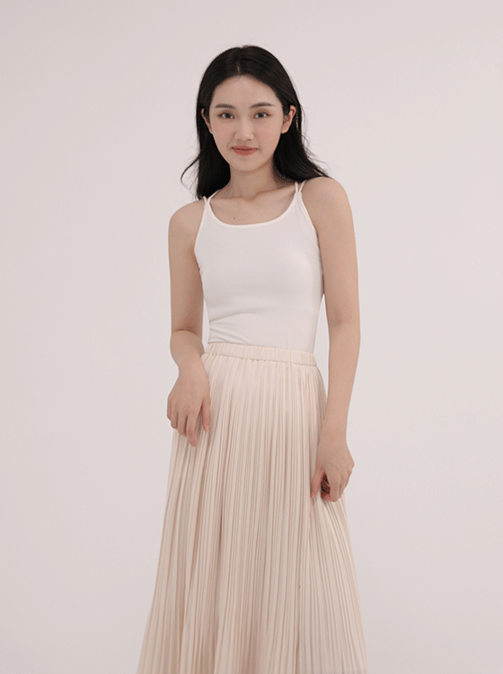 【期間限定】圓領細肩小背心