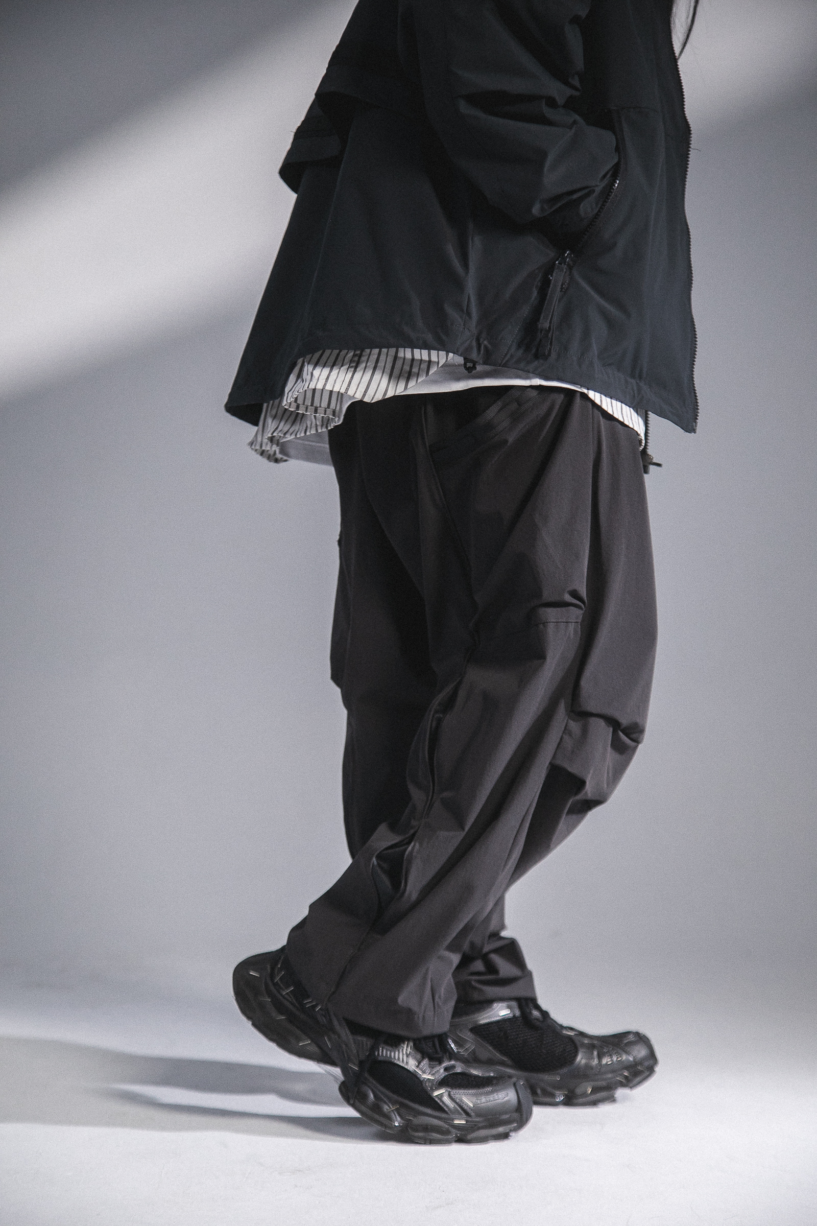 Sativa 2025S/S WS-02 “MultiModal” Military Pants 錐型褲 長褲 黑 鐵灰