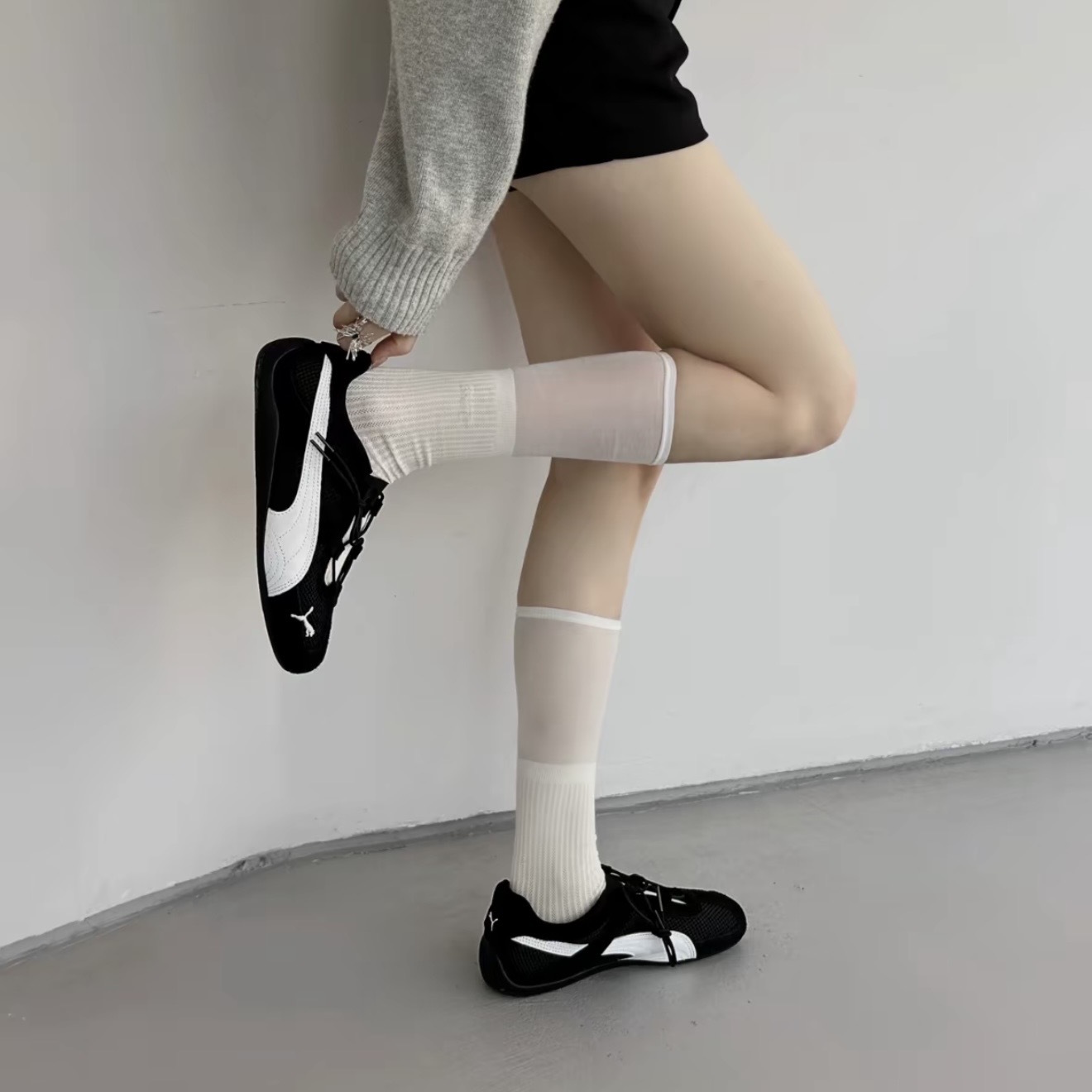 PUMA SPEEDCAT GO "BLACK" 黑白 網布 麂皮 芭蕾舞鞋 瑪莉珍鞋 403589-01