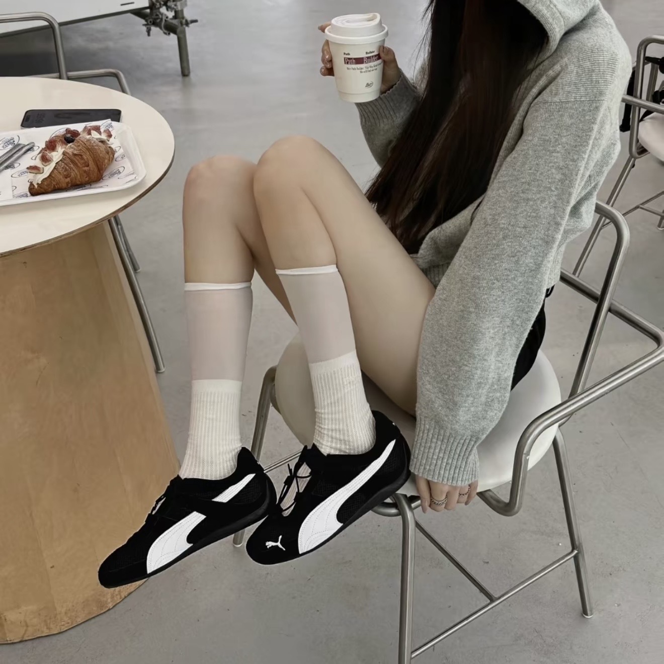 PUMA SPEEDCAT GO "BLACK" 黑白 網布 麂皮 芭蕾舞鞋 瑪莉珍鞋 403589-01