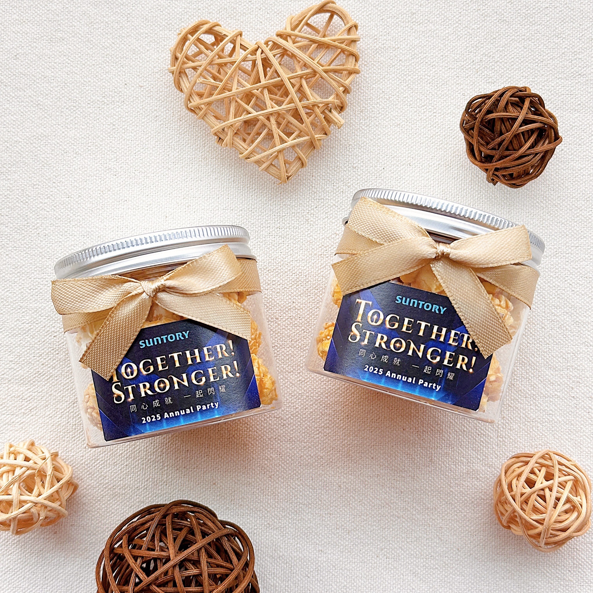 大亨小傳風格透明罐裝婚禮爆米花