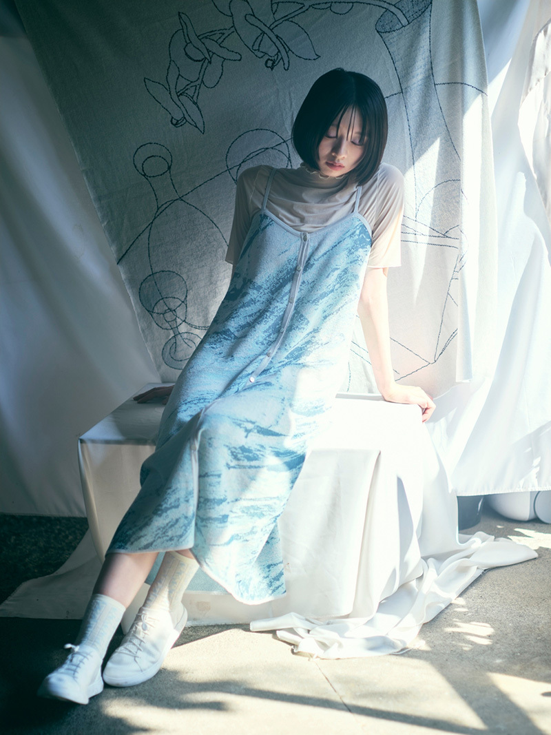 Marble at Mt. Qilai Sleeveless Dress