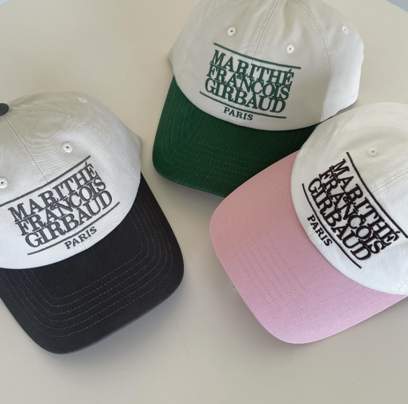 韓國  MFG 車銀優同款雙色拼接棒球帽