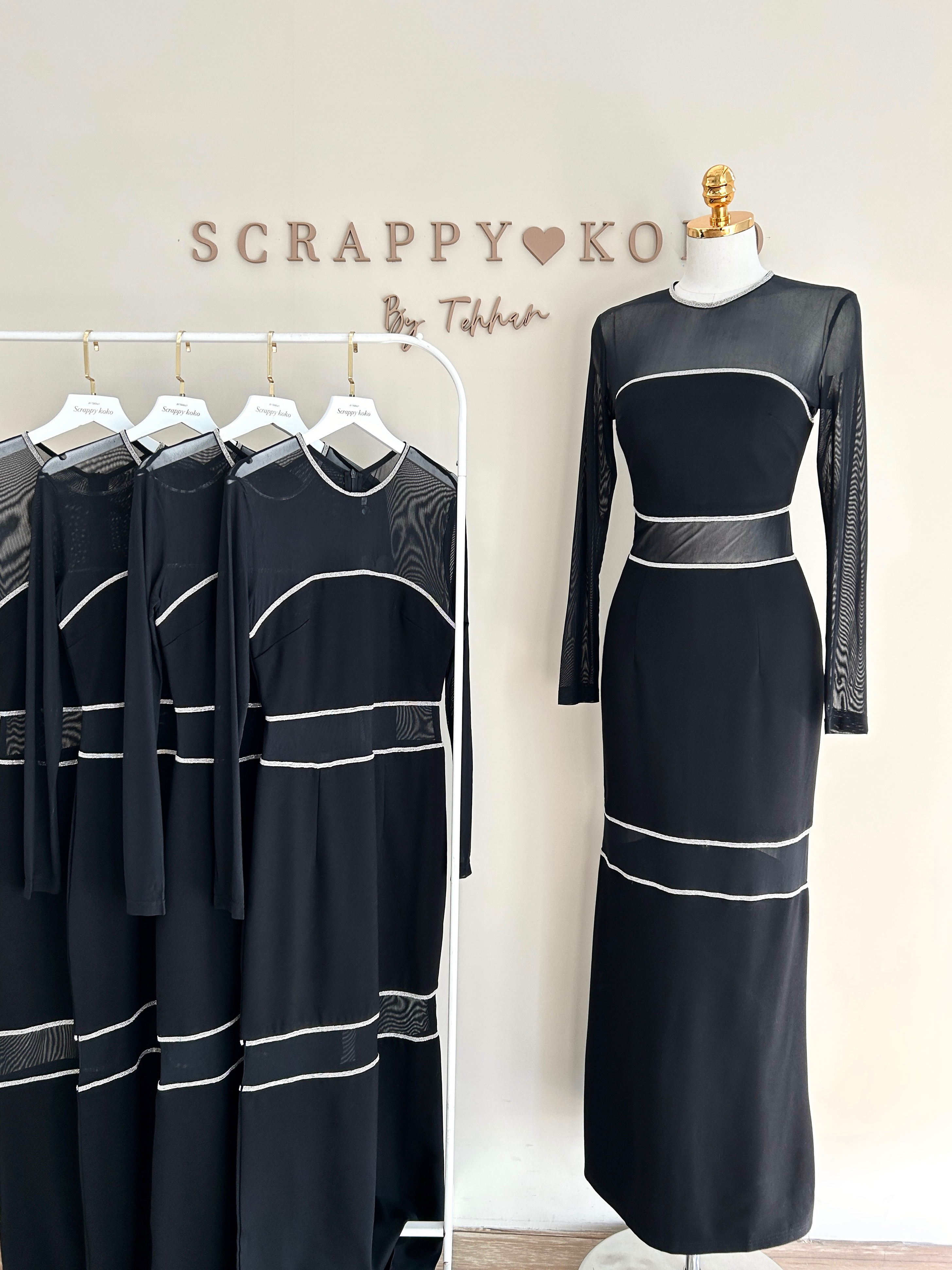 Fascination 巴黎之夜 性感網紗透膚洋裝