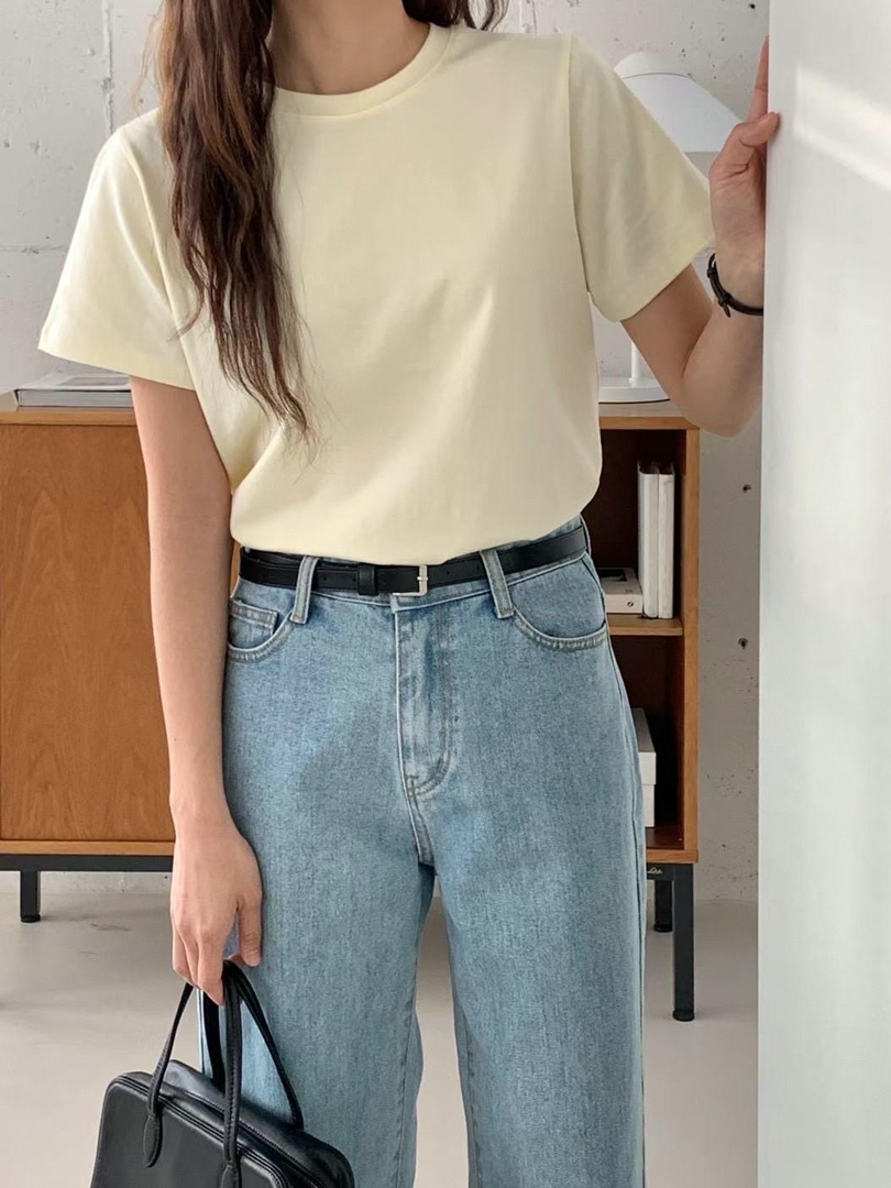 不後悔包色款~輕鬆日常風正韓素Ｔ