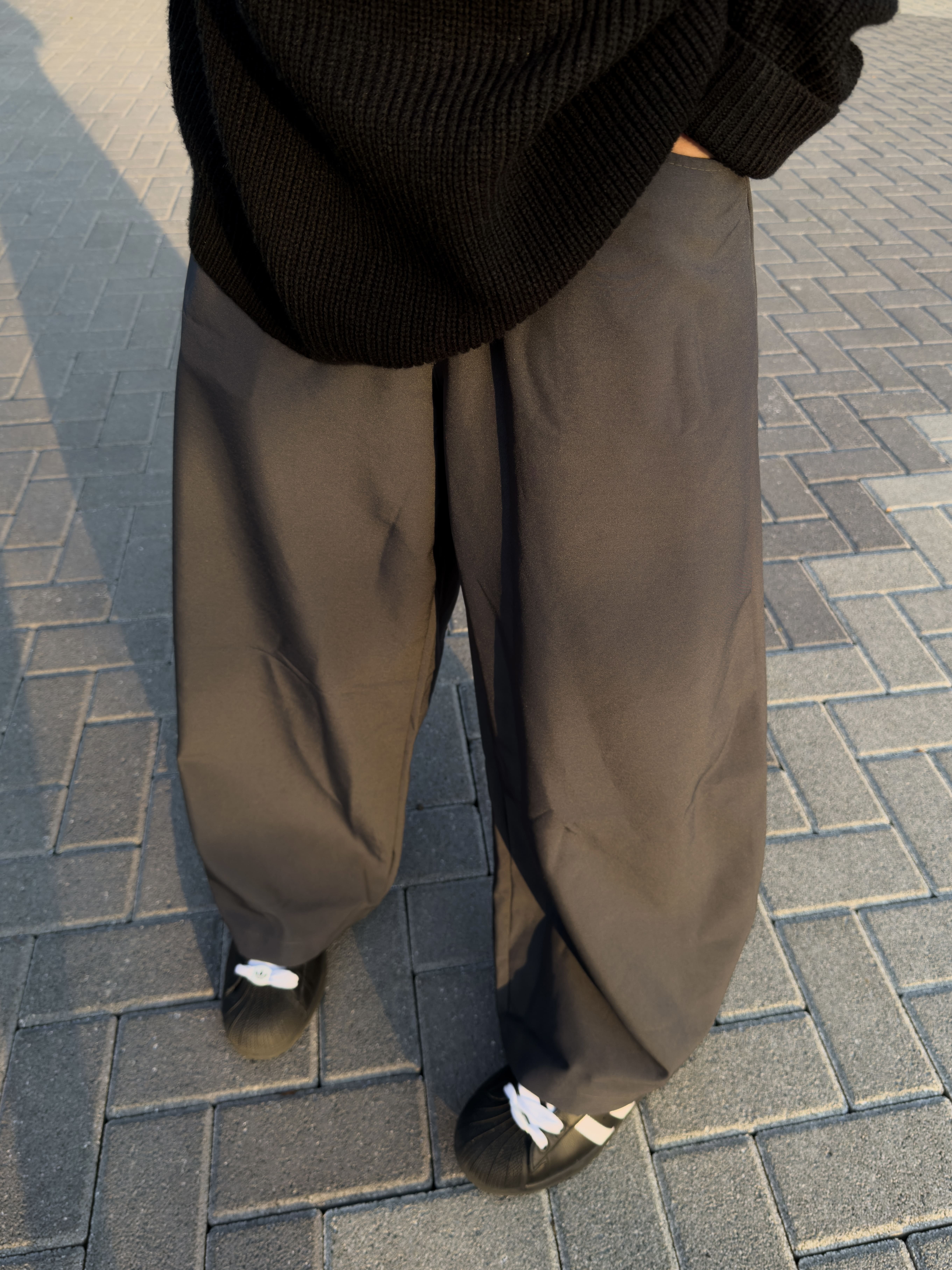 (現貨) 高級感彎刀西裝褲