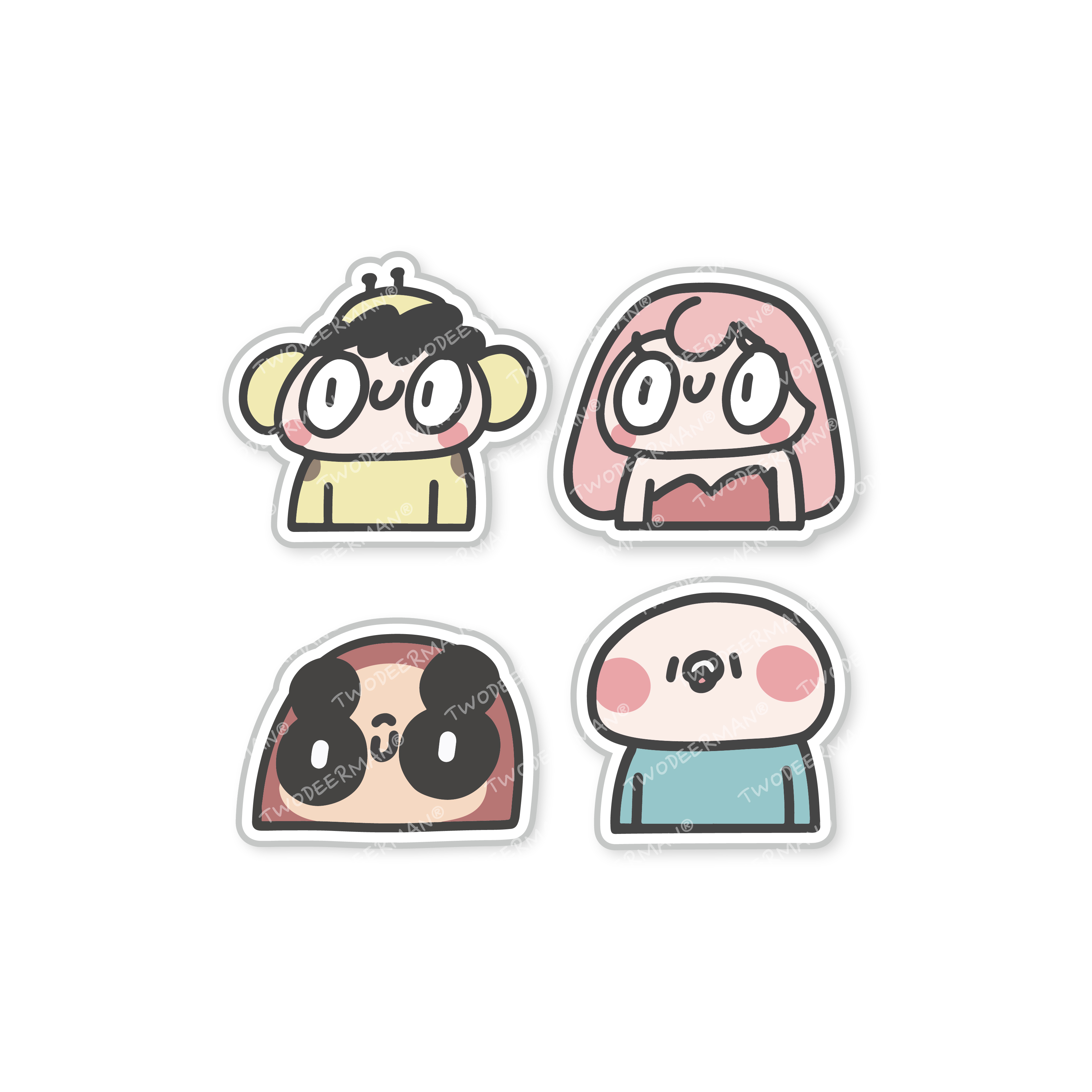 透明半身防水貼紙