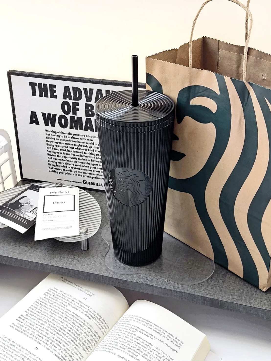 STARBUCKS 星巴克 酷黑 吸管杯