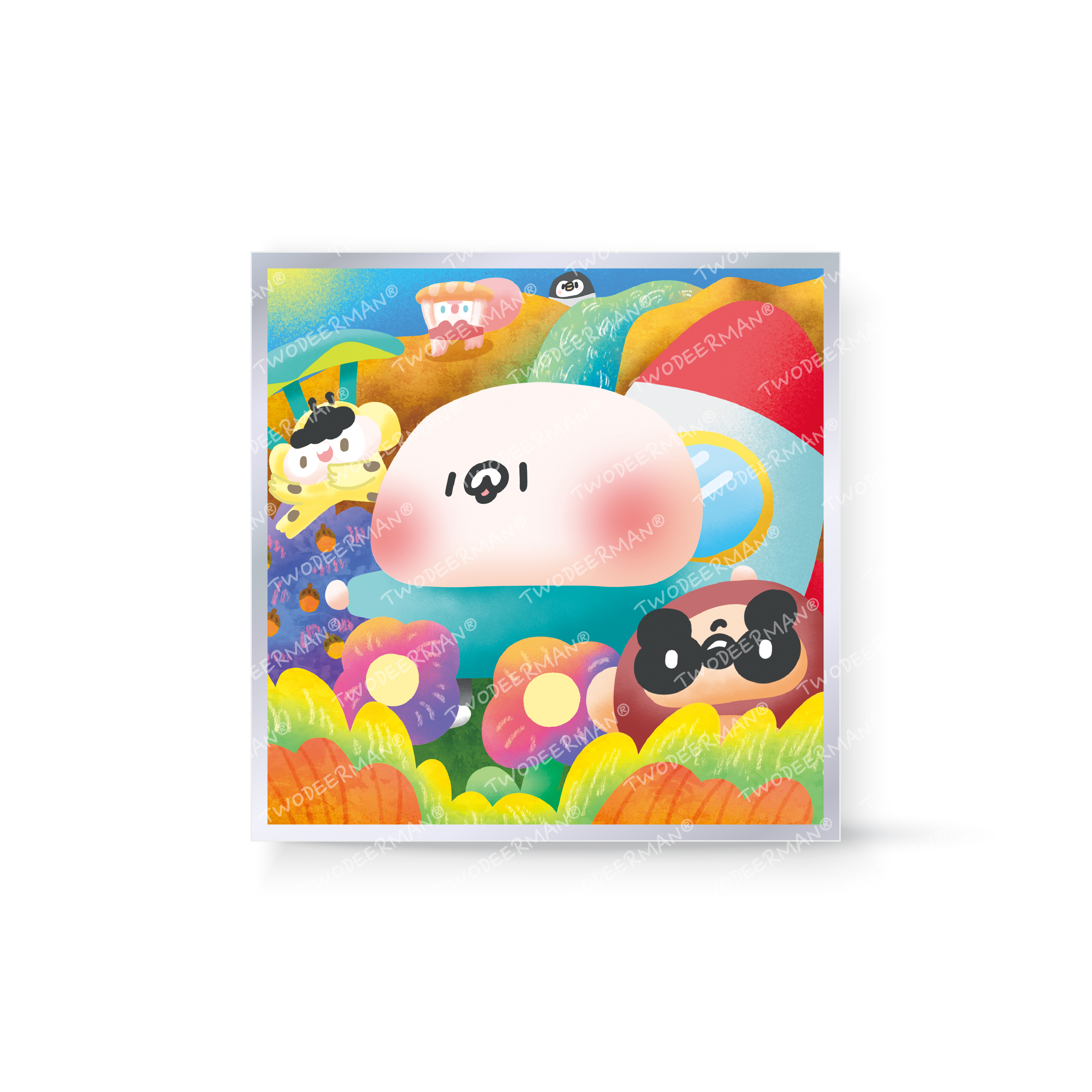 鹿人炫彩紀念繪版