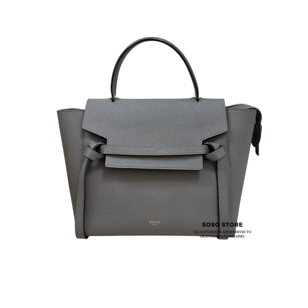 Celine Mirco Belt Bag  - Grey / Ghw