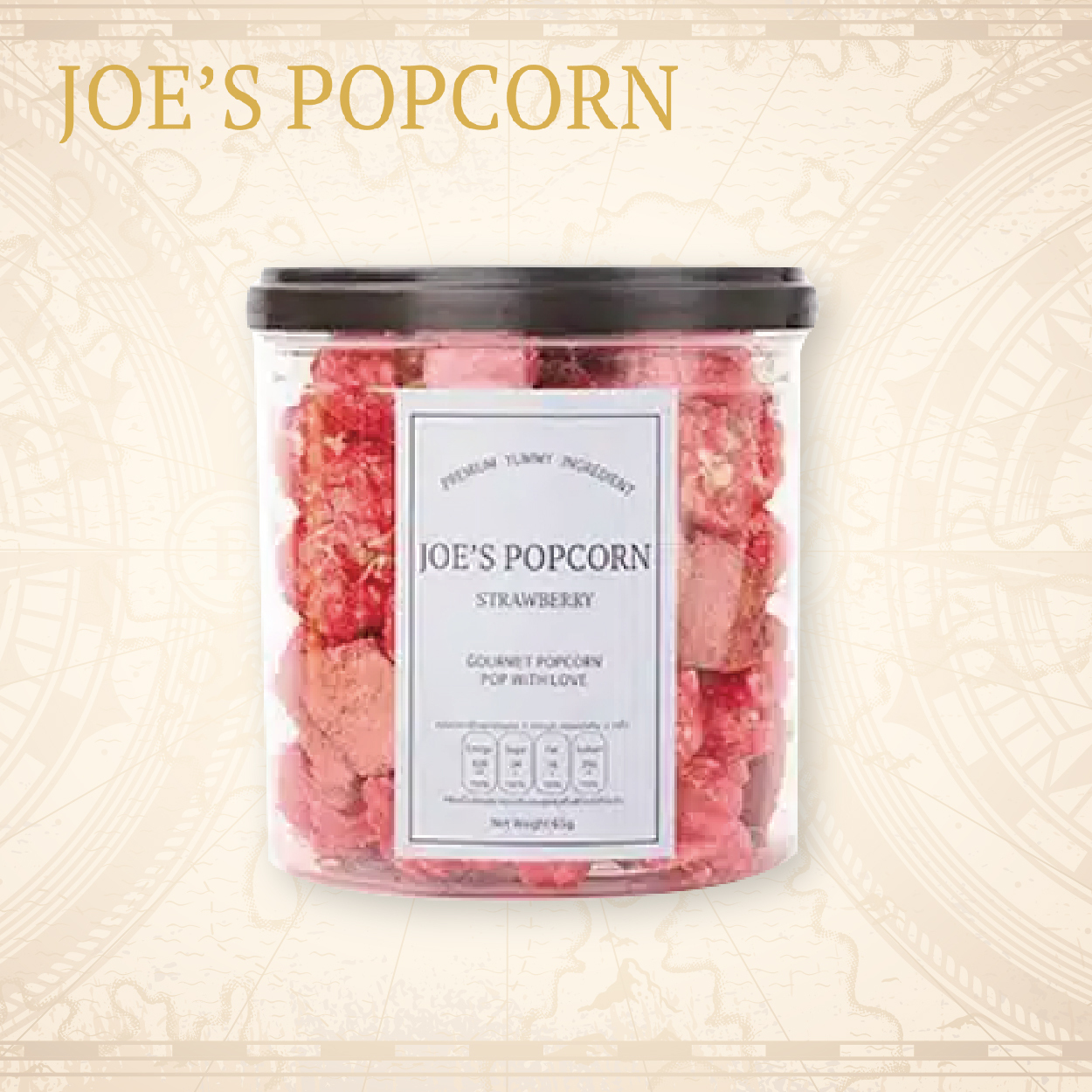 JOE'S POPCORN 泰國特色手工爆谷 (草莓味+草莓乾果) 65g