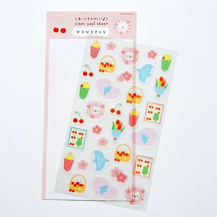 [Limited] Furukawashiko Clear Sticker－Spring Series (Japanese Stationery Brand)