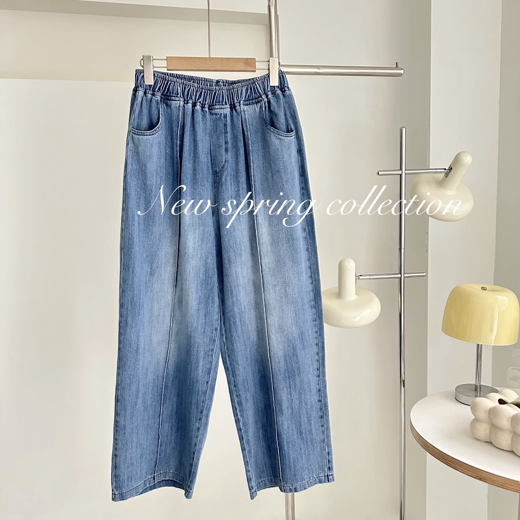 【BONNIE】全橡筋腰車骨牛仔褲