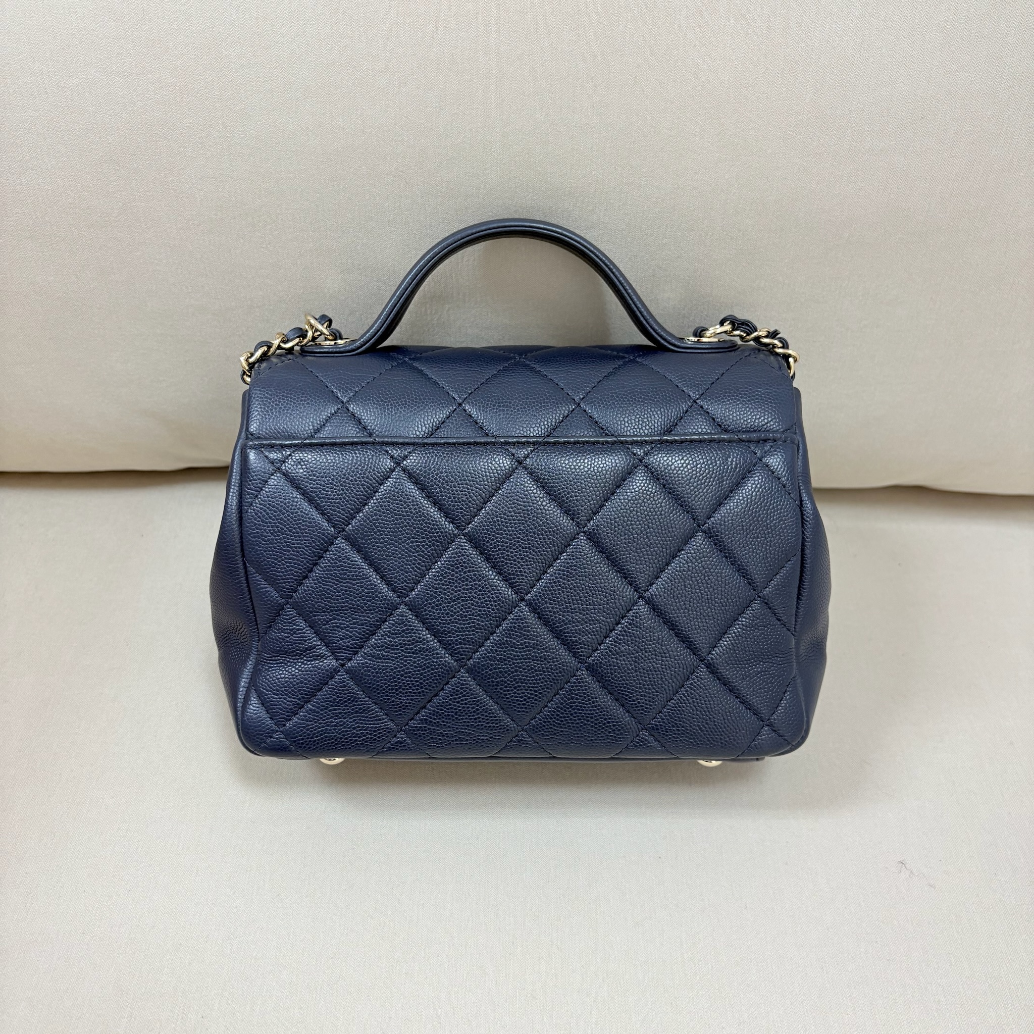Chanel Business  Affinity Small Bag - Navy / Ghw