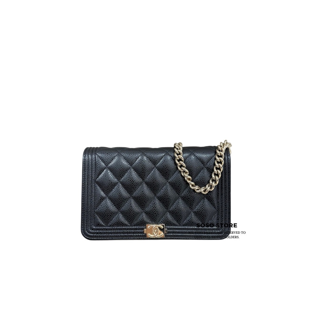 Chanel Boy WOC - Black / Ghw