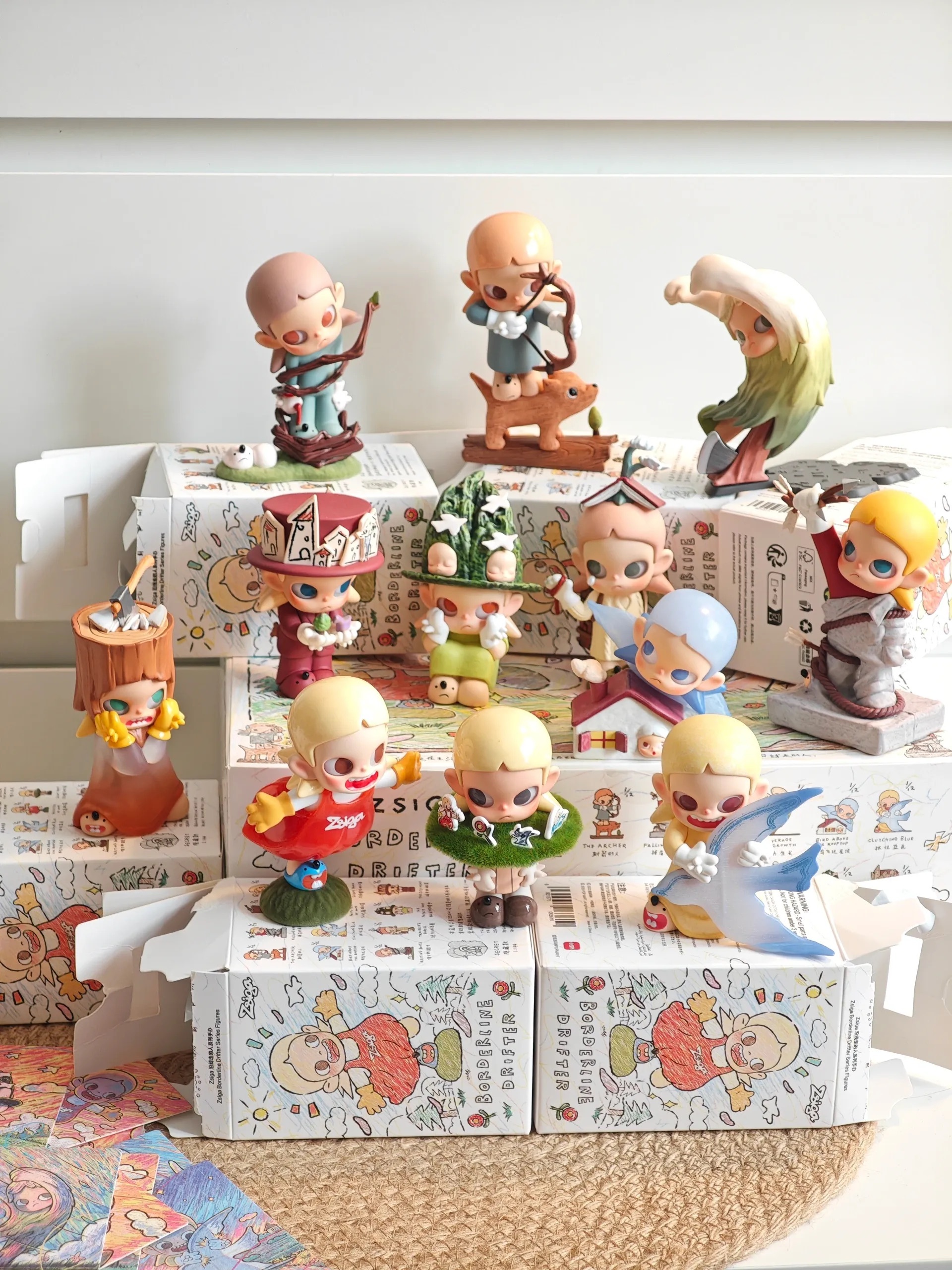 ZSIGA 沿線走的人 盲盒 公仔 擺設 / 預購