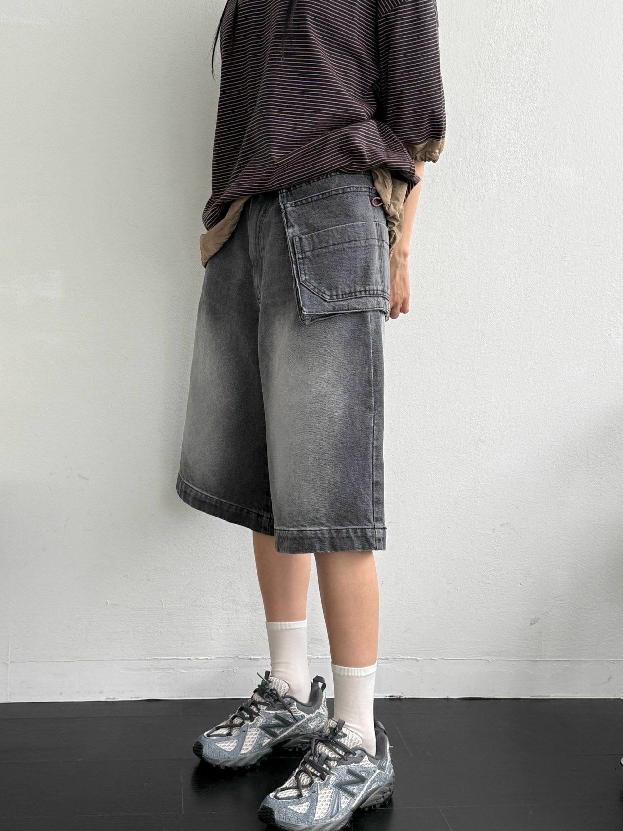 洗水牛仔短褲 UNUSED-079P