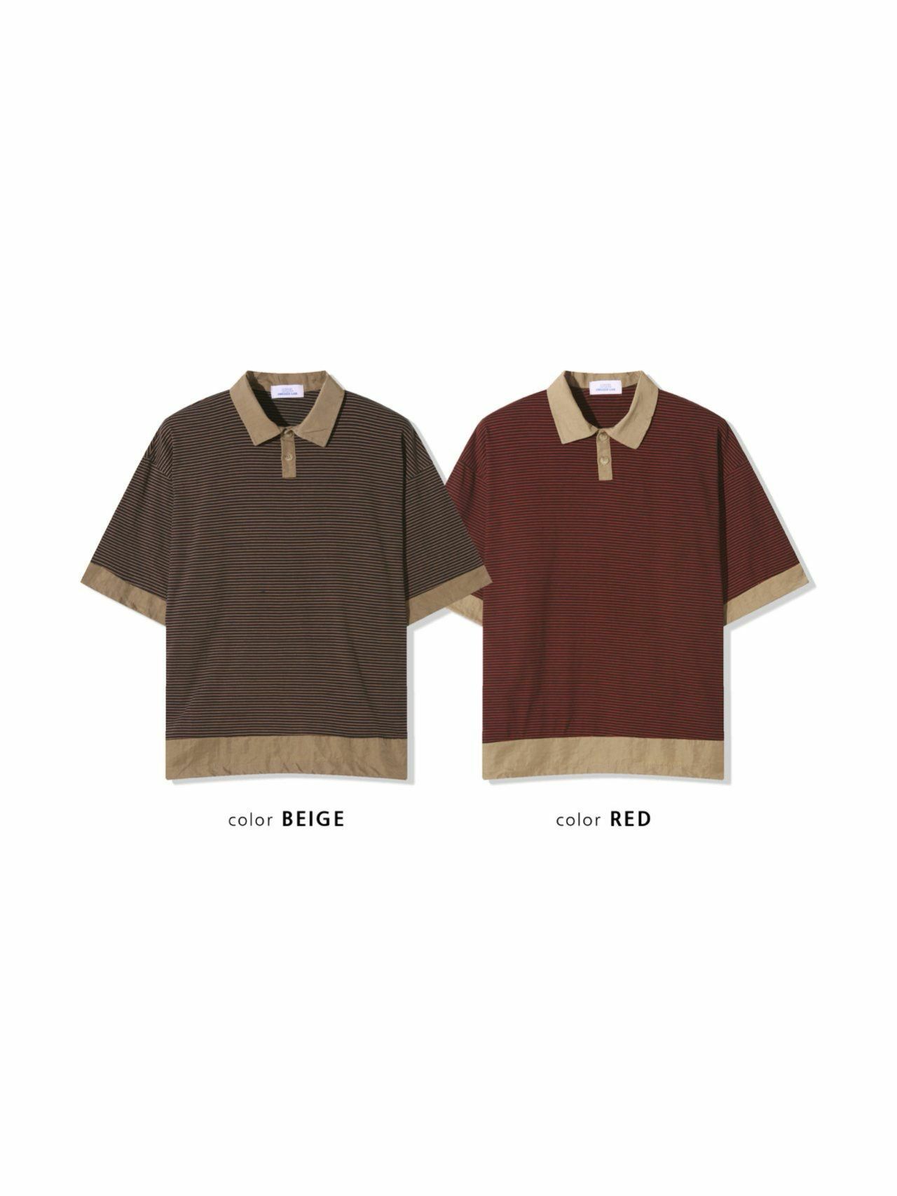 橫間短袖Polo Tee UNUSED-081T