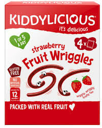 Kiddylicious 士多啤梨水果扭扭條 12gx4包