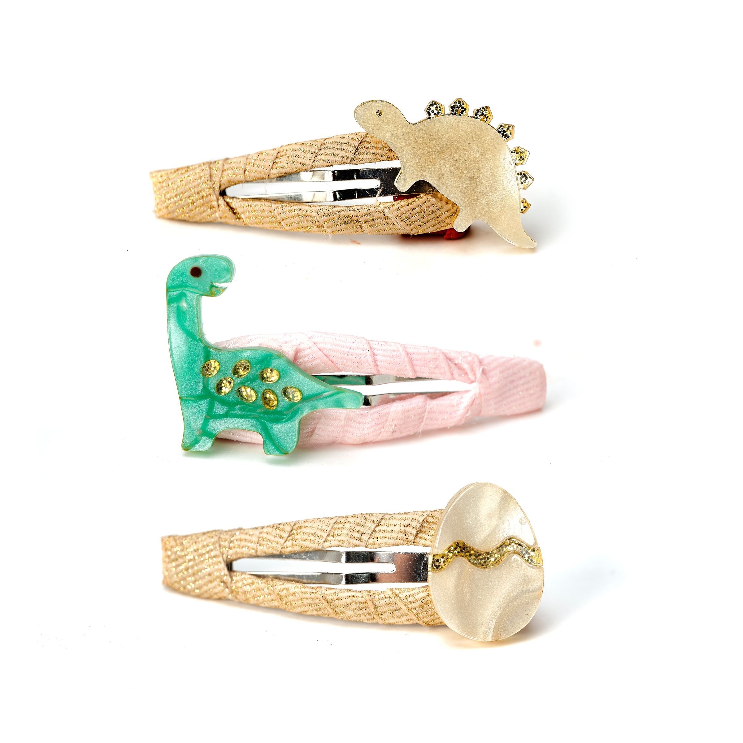 〖 Lilies & Roses 〗恐龍珠光貝殼髮夾三入組