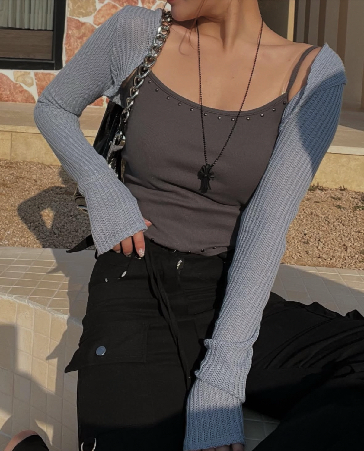 KR WAFFLE CARDIGAN CROP OUTTER (3 COLORS)