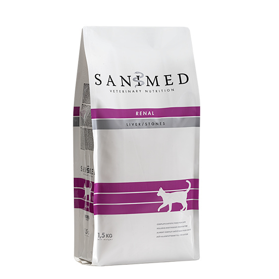 Sanimed - 處方糧 - 治療腎臟乾糧 (雞羊口味)  Renal 1.5kg