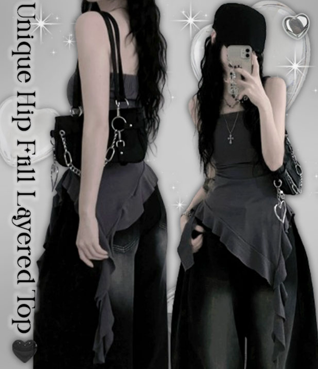 KR HIP RUFFLE TOP TUBE (3 COLORS)