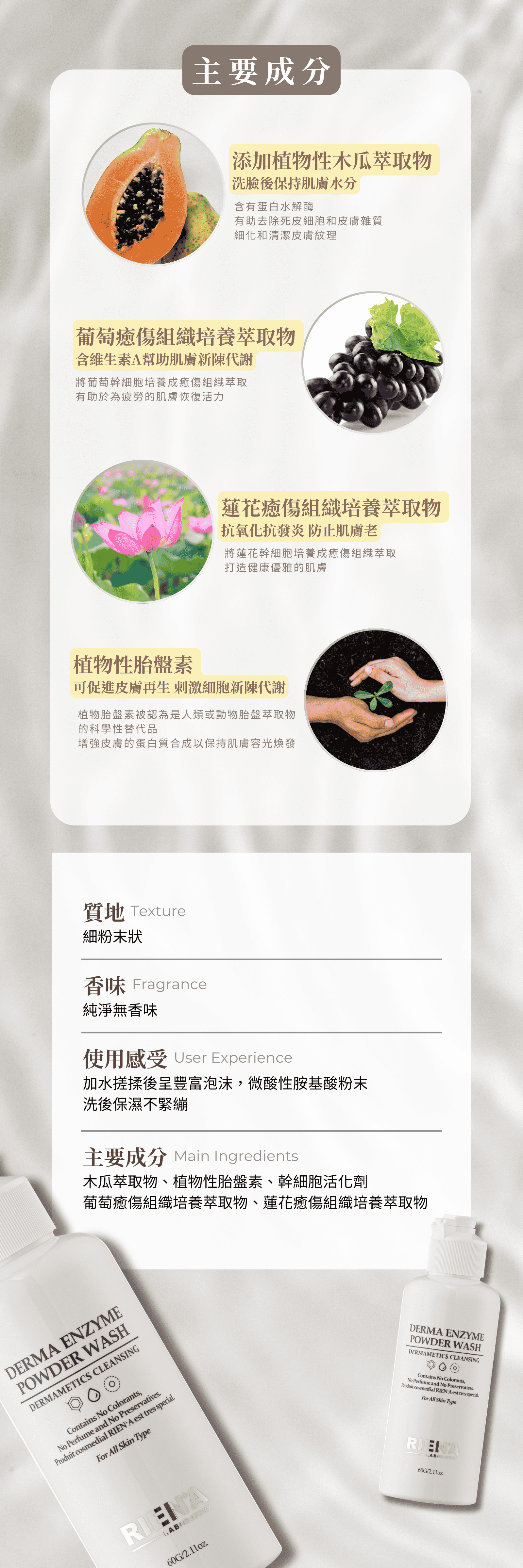 RIENA麗恩娜 潔顏酵素粉