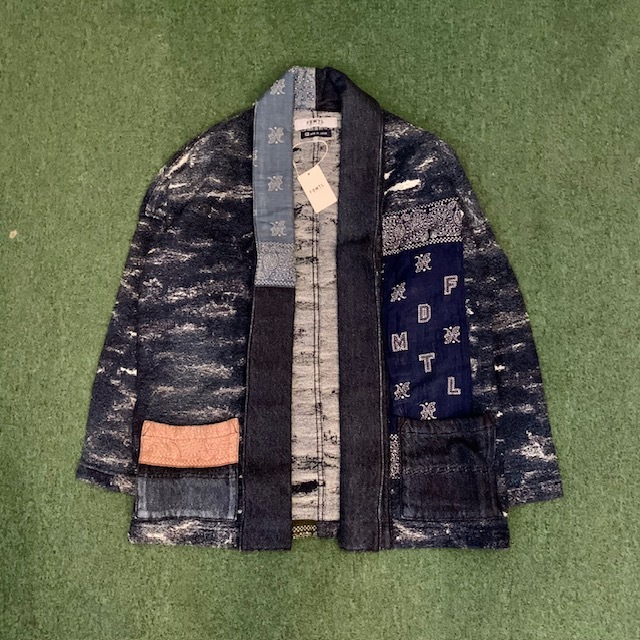 FDMTL JAPAN JACQUARD DENIM HAORI 2 YEARS WASH JACKET *OVERSEAS EXCLUSIVE - SIZE 2 IN STOCK NOW (現貨發售中)