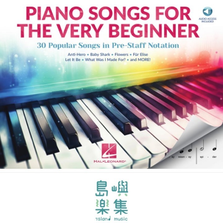 Piano Songs for the Very Beginner - 30 Popular Songs in Pre-Staff Notation