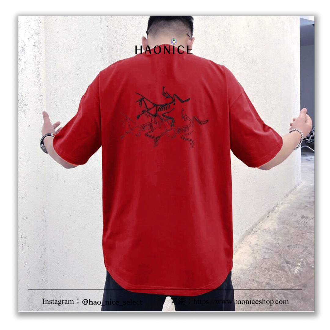 【HAO NICE 】加拿大🇨🇦品牌 上海經銷商ARCTERYX 始祖鳥 25SS 春夏新款 背後經典小鳥大LOGO 素色百搭款短T🔥