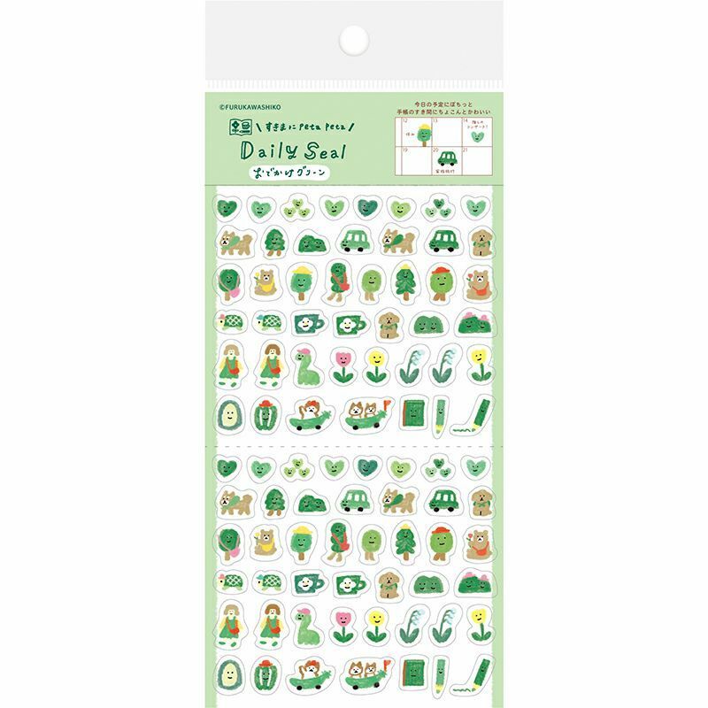 Furukawashiko Clear Sticker－ Daily Seal Series (Japanese Stationery Brand)