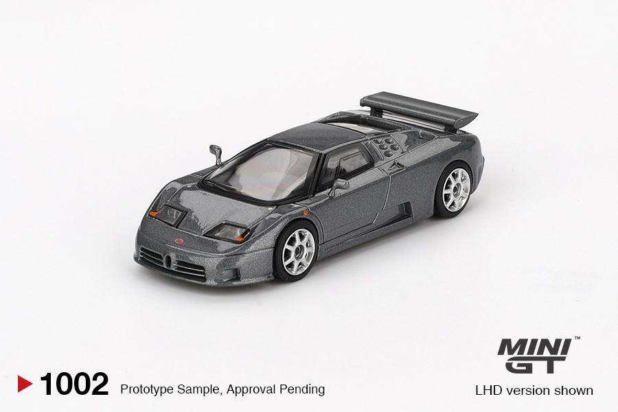 【預訂】Mini GT #1002 Bugatti EB110 Super Sport Grigio Scuro