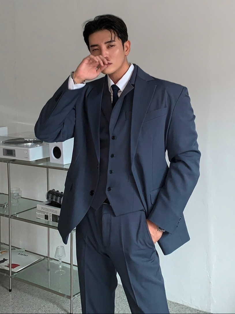 Duo Solid西裝外套 修身西裝褲 成套西裝