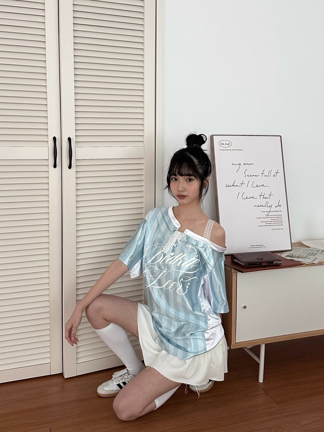 本期主打⚽️Jersey Fit美式蕾絲拼接球衣2colors