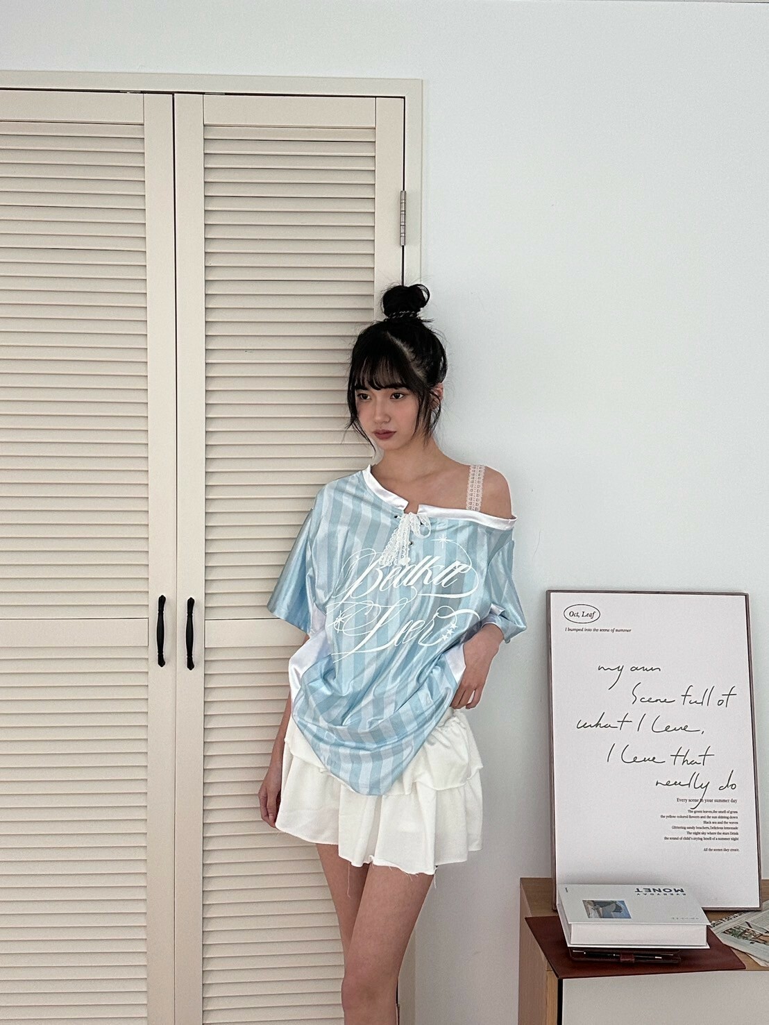 本期主打⚽️Jersey Fit美式蕾絲拼接球衣2colors