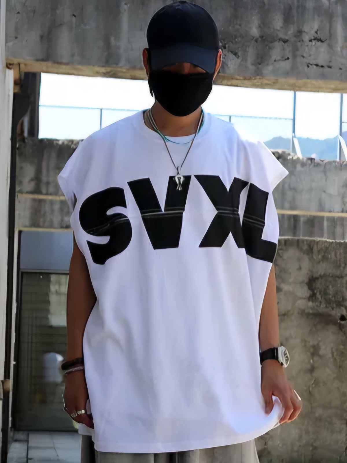 剪裁標誌寬版背心